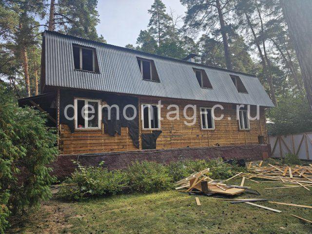 Демонтаж деревянного строения 15м х 6м