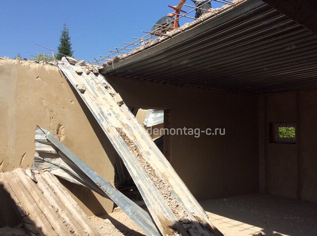Демонтаж плиты перекрытия 300 m2